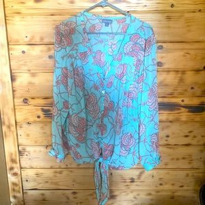 Roz & Ali seashell print blouse